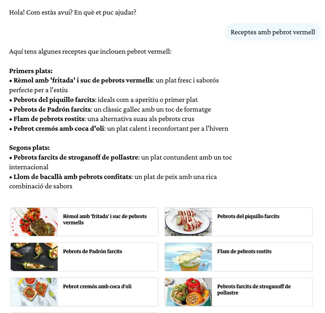 IA entrenada amb el teu contingut